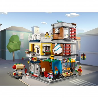 Конструктор LEGO CREATOR ЗООМАГАЗИН И КАФЕ В ЦЕНТРЕ ГОРОДА 31097
