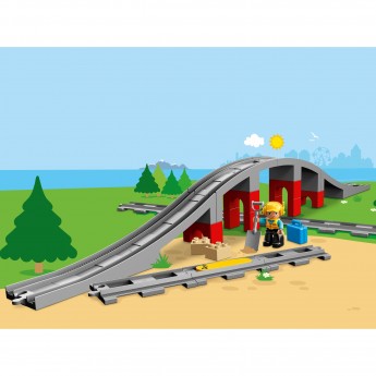 Конструктор LEGO DUPLO "ЖЕЛЕЗНОДОРОЖНЫЙ МОСТ" 10872