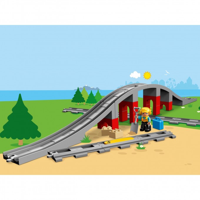 Конструктор LEGO DUPLO "ЖЕЛЕЗНОДОРОЖНЫЙ МОСТ" 10872 644343