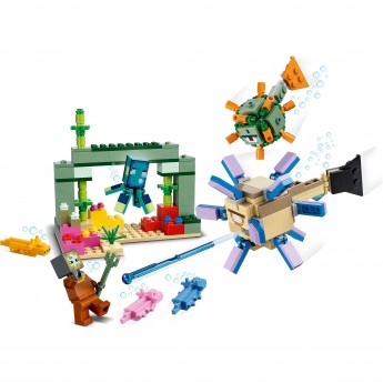 Конструктор LEGO MINECRAFT "БИТВА СО СТРАЖЕМ" Minecraft 21180